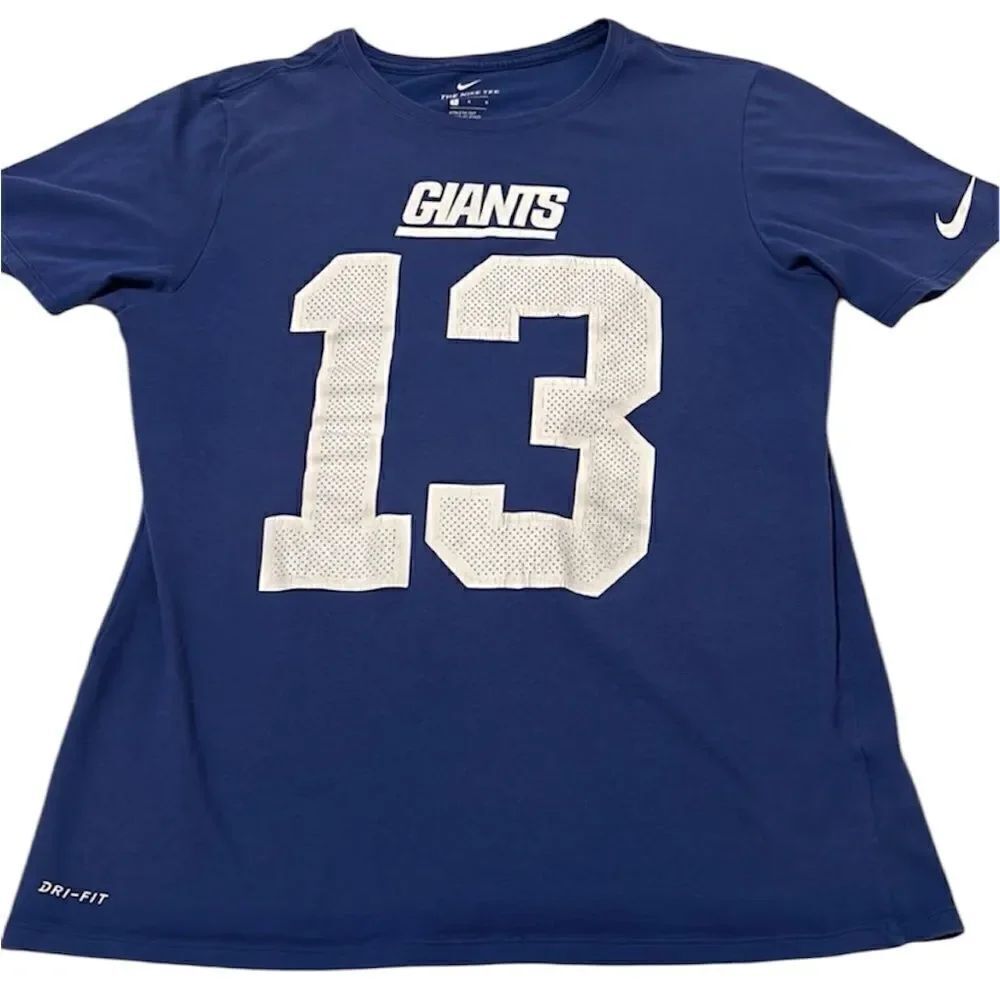 Giants BeckhamโJrย #13 Nike mensโsizeโlargeโshortโsleeveโsportsโjerseyโGUC